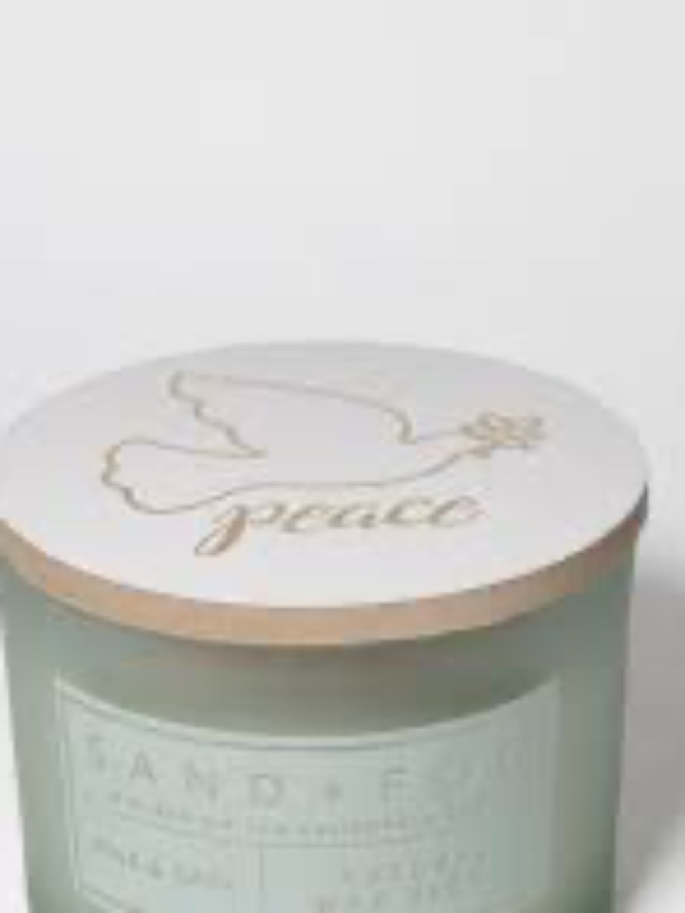 Sand and Fog Christmas Peace Candle - Pine Sage 12 oz